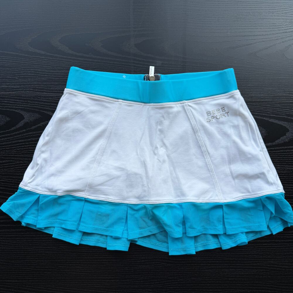 SOLD!!NWT New Bebe Sport 3 Piece Tennis Set Tank + 2 Skorts Size XS - Picture 5 of 11